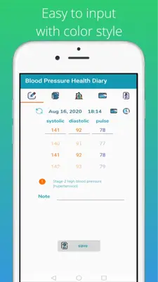 Blood Pressure Health Diary android App screenshot 7